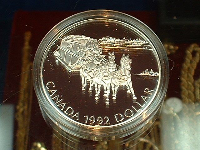 CANADA 1992 **** PROOF CAMEO SILVER DOLLAR ****  