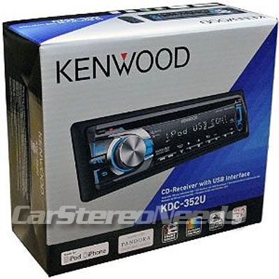 NEW KENWOOD KDC 352U CAR CD//WMA PLAYER STEREO USB/AUX INPUT iPOD 