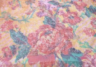 FRESCO PINK FLOWER BATH TOWEL SIZE 30 / 56 RETAIL $ 70  