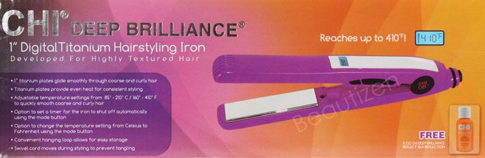 CHI Deep Brilliance Purple Flat Iron & Hair Dryer SET  