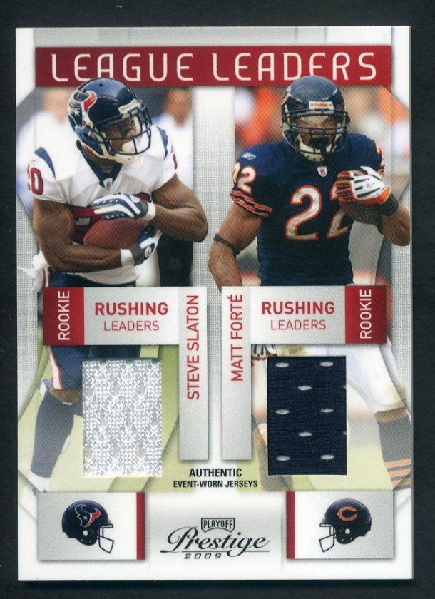 2009 Prestige Chris Johnson Quad Jersey w/ Matt Forte Jonathan Stewart 