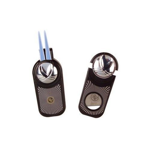   Gift Set Kamikaze Black Cigar Cutter and Lighter in Gift Box  