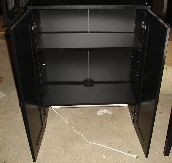 BLACK CABINET WITH COMPUTER TABLE DRAWER FURNITURE  