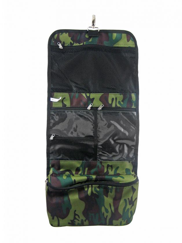 Green Camouflage Toiletry Bag Cosmetic Case Camo  