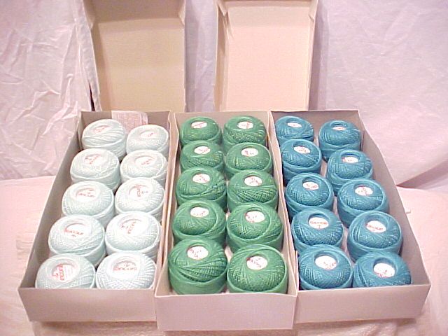 LOT 922 ANCORA COATS CLARK 50gr COTTON YARN BALLS  