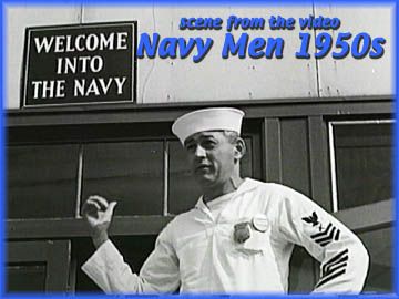 Navy Men 1950s NTC San Diego Boot Camp  