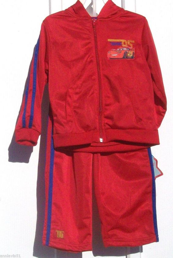 NWT Infant & Toddler Disney CARS 2 Pc. Hoodie Jogging Set L/S Multi 