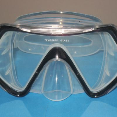 PVC Swimming Diving Scuba Mask Snorkel Set Glass 8275  