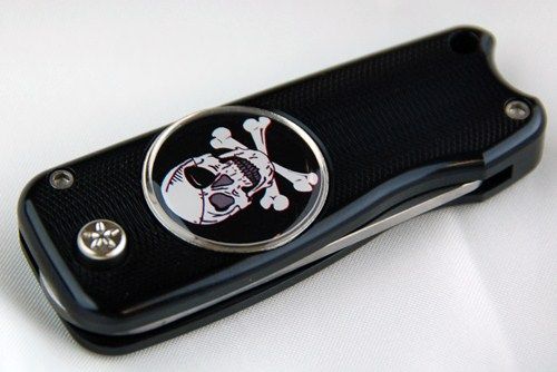 NEW Divix Aluminum CNC Milled Divot Tool Skull Black  