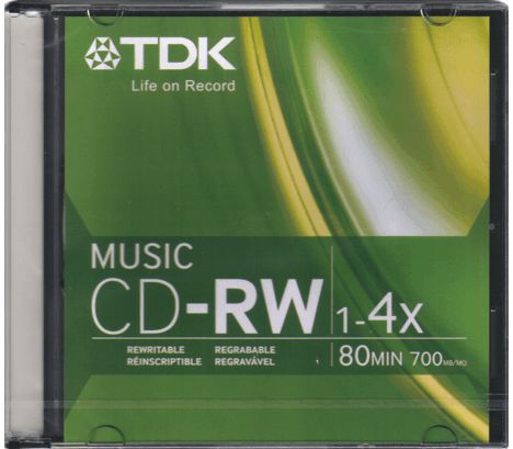 50 Pak TDK =DIGITAL AUDIO= MUSIC CD RW 80 Min  