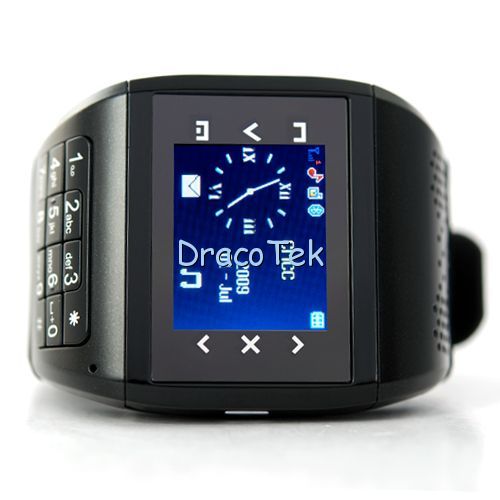 touchscreen + keypad Watch cell Phone 2 sim unlocked FM  