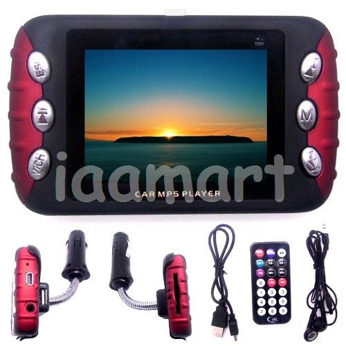 4GB 2.4 LCD FM TRANSMITTER CAR  MP4 MP5 PLAYER 4G  