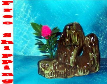 ROCK #2 W Plant Aquarium Decoration fish pet FREE GIFTS  