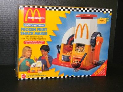 1993 MATTEL MCDONALDS FROZEN FRUIT SNACK MAKER MISB  