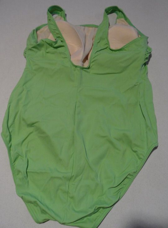 BEAN Lime Green One Piece Swimsuit Bathing Suit Woman Plus Size 