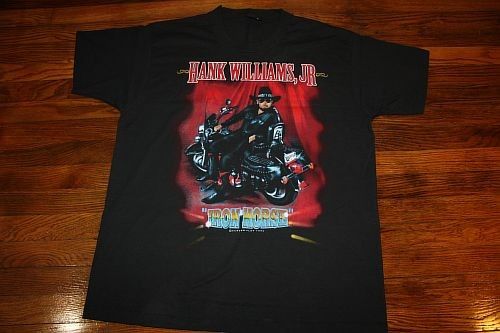 XL * vtg 90s HANK WILLIAMS JR concert tour shirt * 1995  