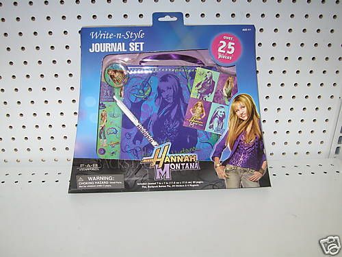 HANNAH MONTANA WRITE N STLYE JOURNAL SET STATIONARY  