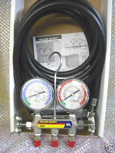 AMMONIA REFRIGERATION GAUGE SET W/HOSES RITCHIE# 40193  