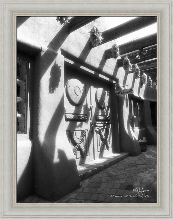 Glimpse of Sante Fe NM by John Jones Southwestern Photography 9x12 