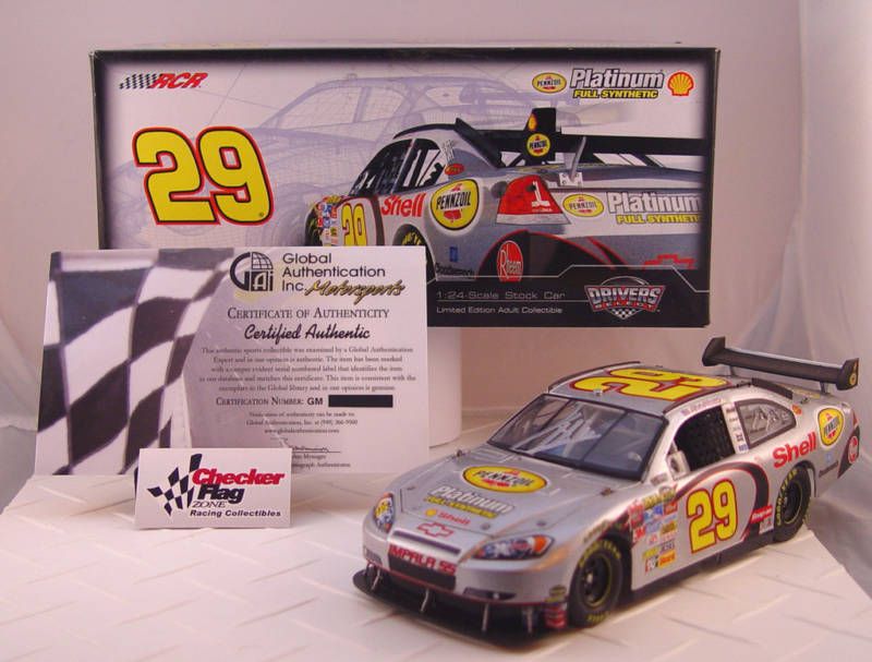 Kevin Harvick Signed 124 Shell Pennzoil Platinum 29  