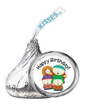 SOUTHPARK KENNY kiss labels BIRTHDAY PARTY FAVOR GIFT  