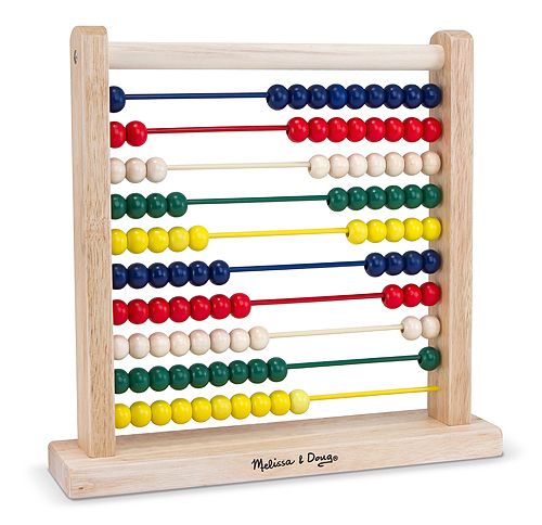 ABACUS~Classic Montessori Wooden Activity~Counting,patterns ~Melissa 