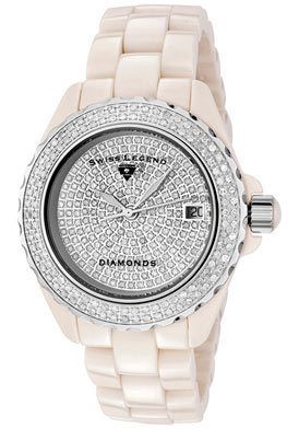 Swiss Legend SL 20052 Diamond Beige Ceramic 75%OFF New  