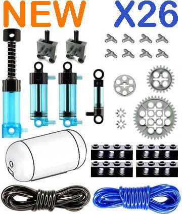 Lego Pneumatic BLUE kit (Technic,Cylinder,Pump,Tank)  