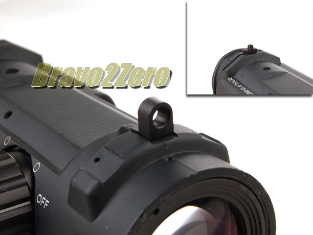   Specter DR Style 4x Red Illuminated BDC Rifle Scope in Black / Sand