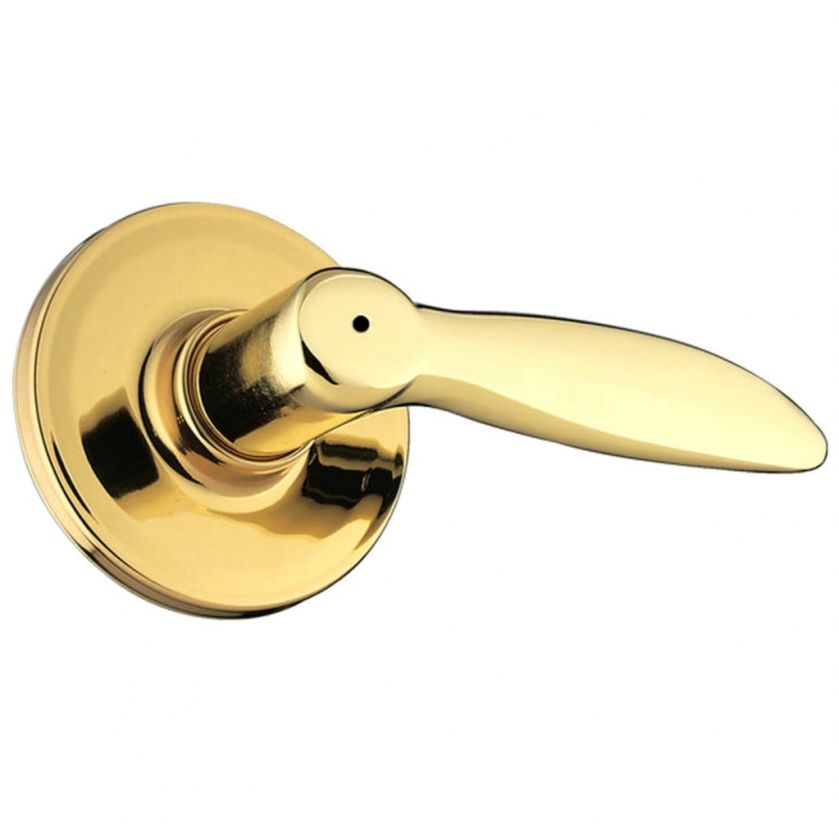   Privacy Bed Bath Door Lever Set, Polished Brass 059184022100  