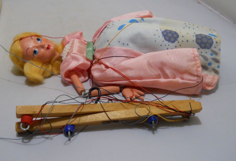 1960s Pelham Puppets Cinderella Marionette Original Box  