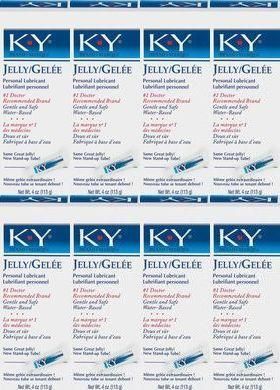 EIGHT (8) K Y JELLY 4 oz PERSONAL KY LUBRICANT LUBE  