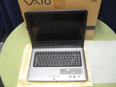 SONY VAIO VGN A140P 15.4 LAPTOP NOTEBOOK 60GB WINDOWS XP DVDRW SILVER 