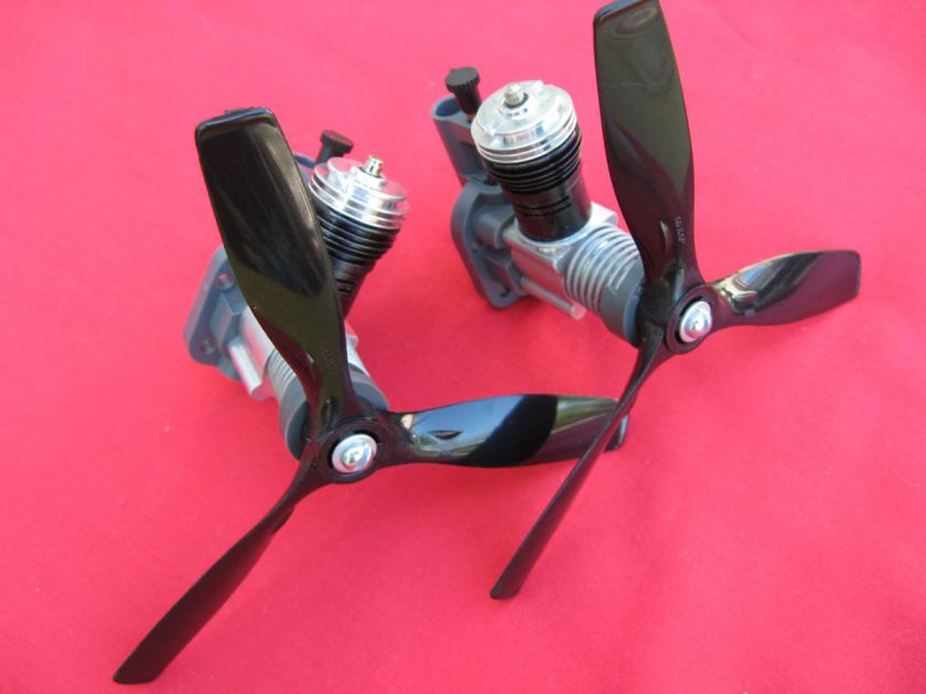 TWO NEW Cox 049 Model Airplane Engine No AB21 with Three Blade 