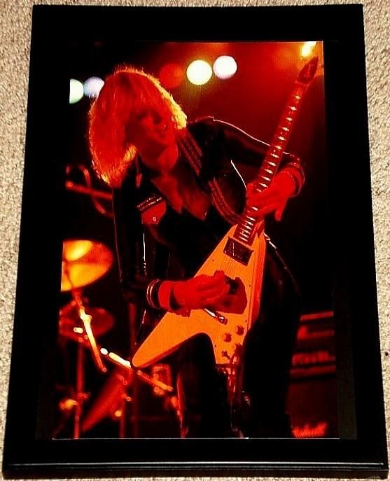 MICHAEL SCHENKER UFO MSG GIBSON FLYING V FRAMED PORTRT  