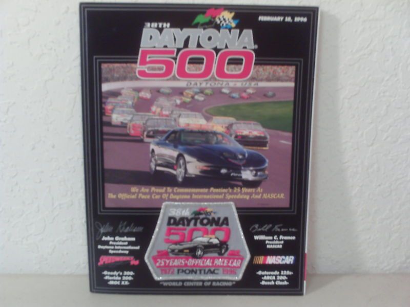 1996 NASCAR PROGRAM Winston Cup DAYTONA 500 WINNER Dale Jarrett  