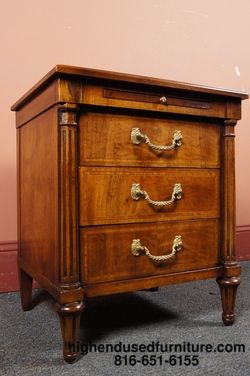 HENREDON Documentary II Banded Mahogany Chest Nightstand  