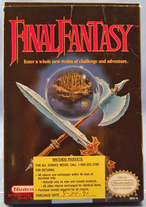 Nintendo NES Original Final Fantasy Game MIB Special Warrantee Offer 