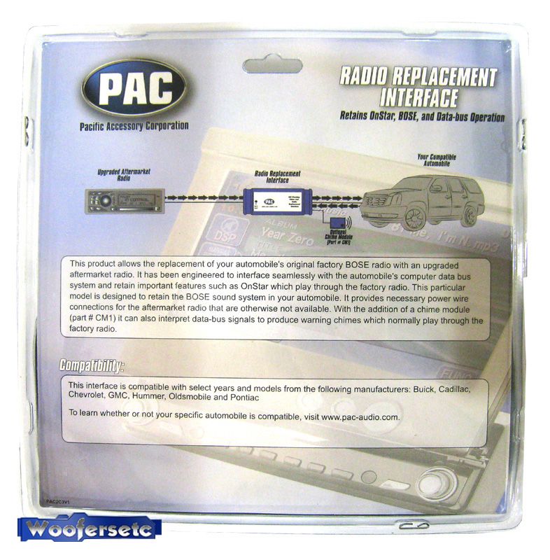 PAC OS 2BOSE NEW GM ONSTAR INTERFACE UNIT WITH BOSE  