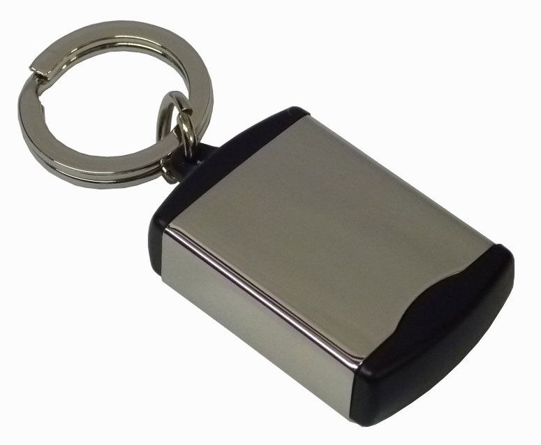 Silver Pill Box Medication Case Holder Container Stash Key Chain Great 