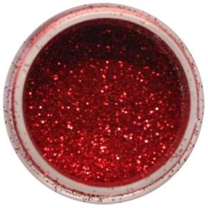 CND Acrylic Glitter Powder Red Slipper  