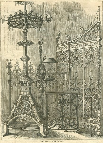 Decorative Iron Work Canadian Parliment Gate 1876  