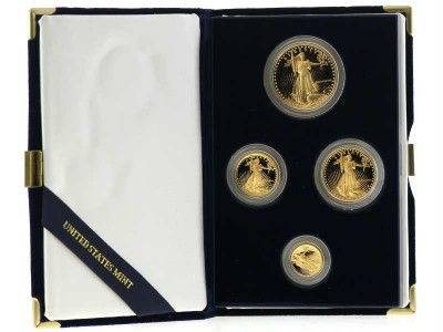   Saint Gaudens American Eagle 4 Gold Bullion Proof Coins Set  