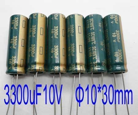 3300uF 10V radial Electrolytic Capacitor DIP 20pc 105℃  