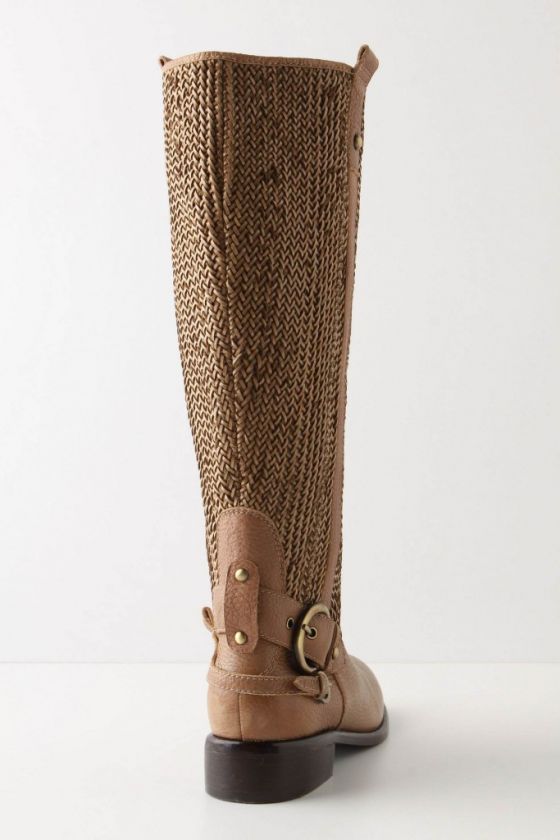 NIB Anthropologie Woven Saddle Boots Size 9.5  