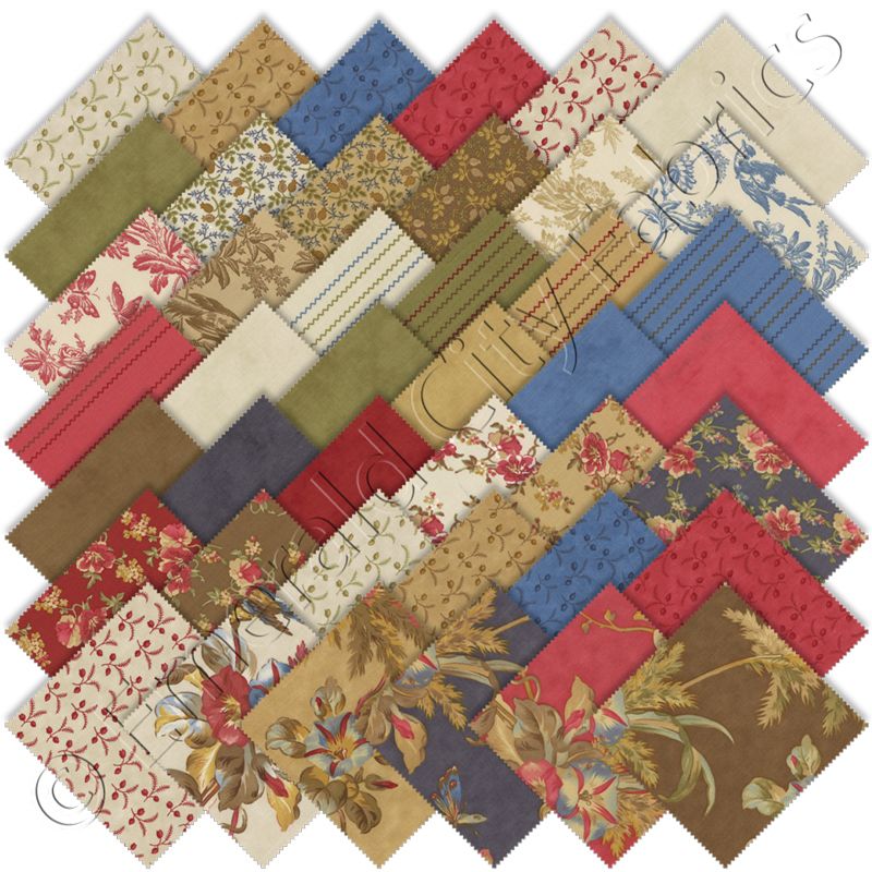   Pack 42 5 Precut Cotton Quilt Quilting Fabric Squares Kit  