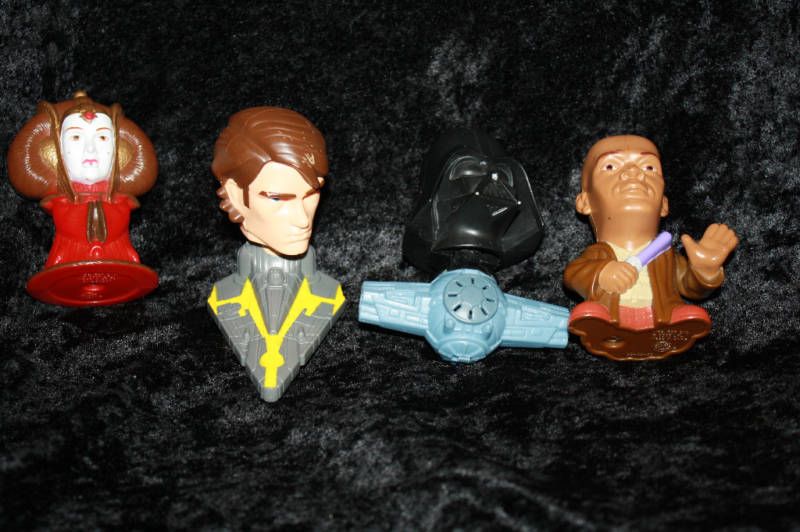 Star Wars Burger King Toys Padme Vader Mace Skywalker  