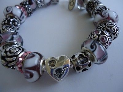 Authentic Sterling Silver Pandora Bracelet.Size 7.5.W/receipt Gift box 