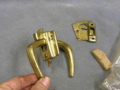 VTG LOCKSET KNOB DOOR STORM NOS SCREEN BRASS modern 50S RESTORATION 