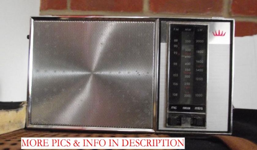 RGD 3 Band 10 Transistor FM AM Japanese Radio Complete w Aerial 